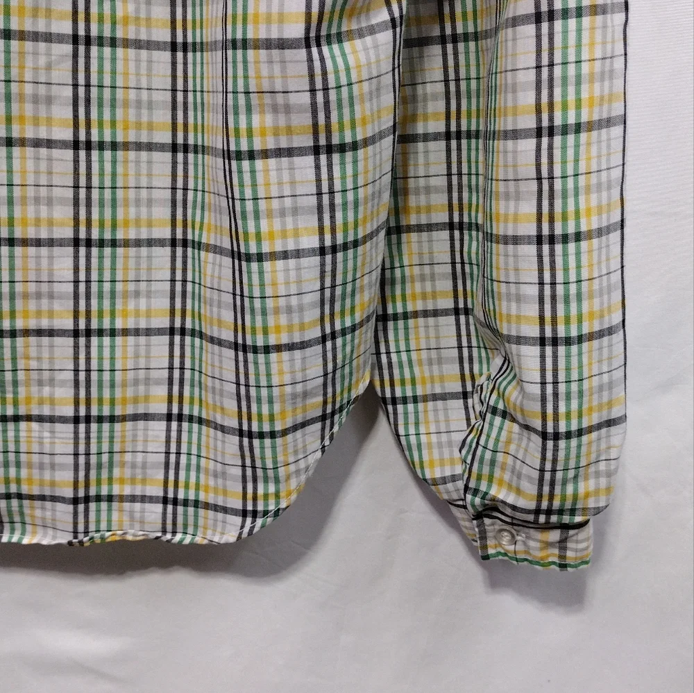 Vintage Oak Hill Babydoll Shirt Womens 12 Green Lace Preppy Academia Retro 90s - Picture 6 of 8